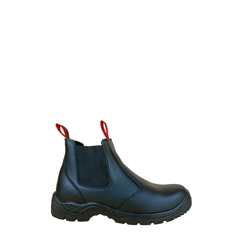 Men Slip-on PU Sole Dealer Boot with Steel Toe Cap and Steel Midsole