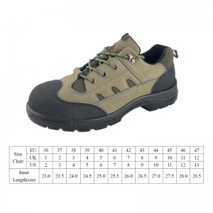 4 Inch Lightweight Safety Leather with steel toe and steel midsole