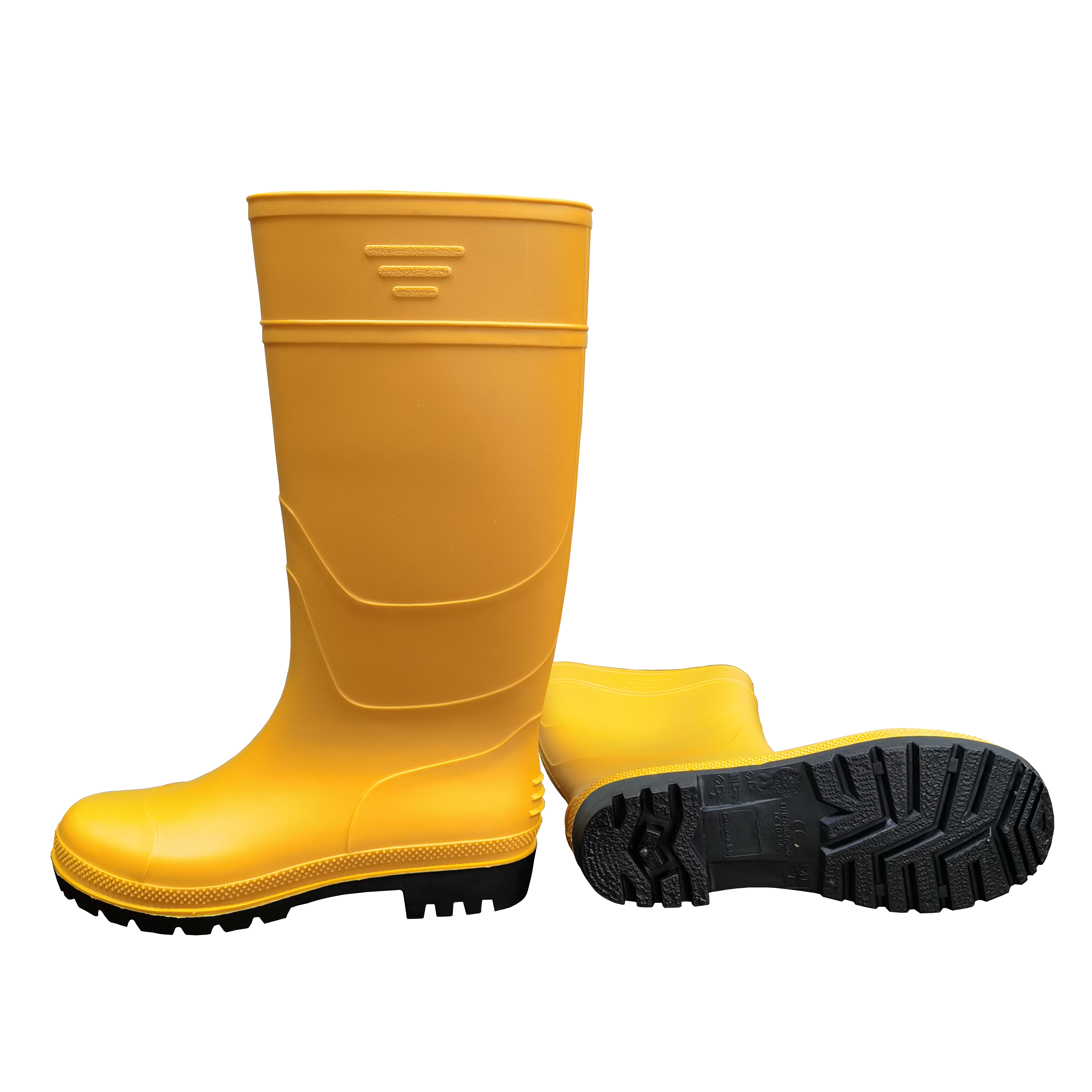 5 yellow rain boots