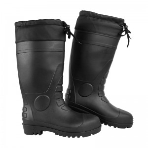 CE Winter PVC Safety Rain Boots with Steel Toe and Midsole